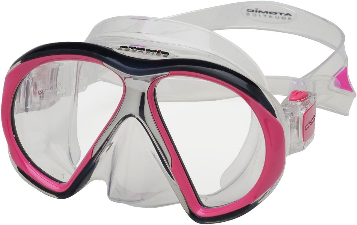 Atomic Aquatics – Máscara de buceo SubFrame de ajuste medio con lentes ultra transparentes