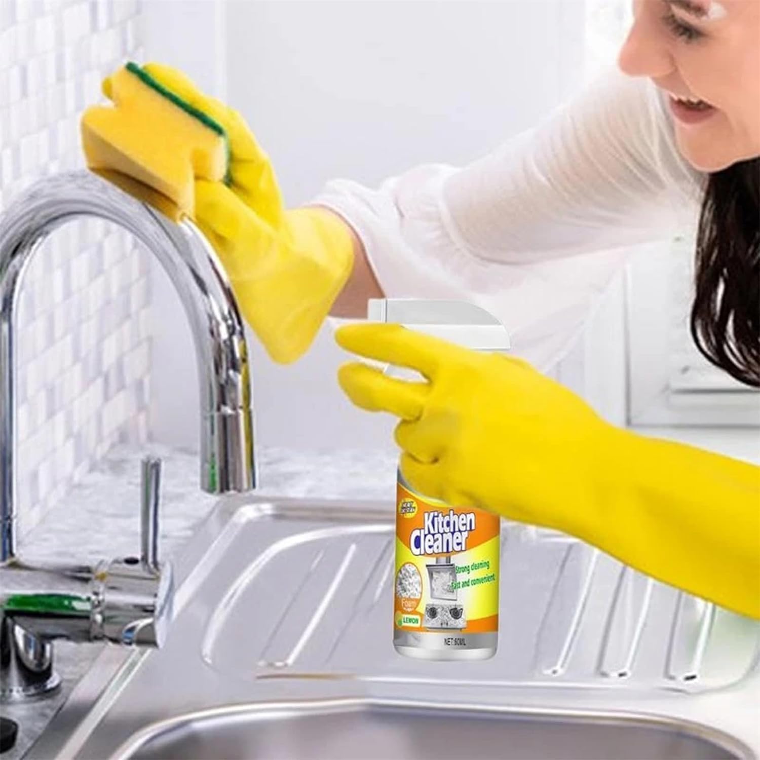 Clean Sweep – Limpiador de cocina multiusos para ollas y sartenes, potente limpiador multiusos de cocina, para campana extractora, horno, parrilla,