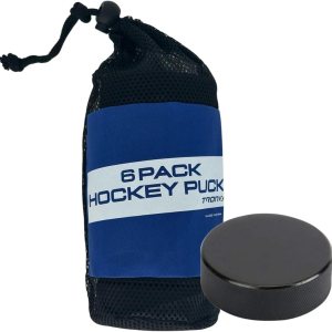 TronX Discos oficiales de hockey sobre hielo Disco negro de 6 onzas Tamaño y peso regulados con bolsa de transporte de malla, ideal para manejo de TronX Discos oficiales de hockey sobre hielo Disco negro de 6 onzas Tamaño y peso regulados con bolsa de transporte de malla, ideal para manejo de