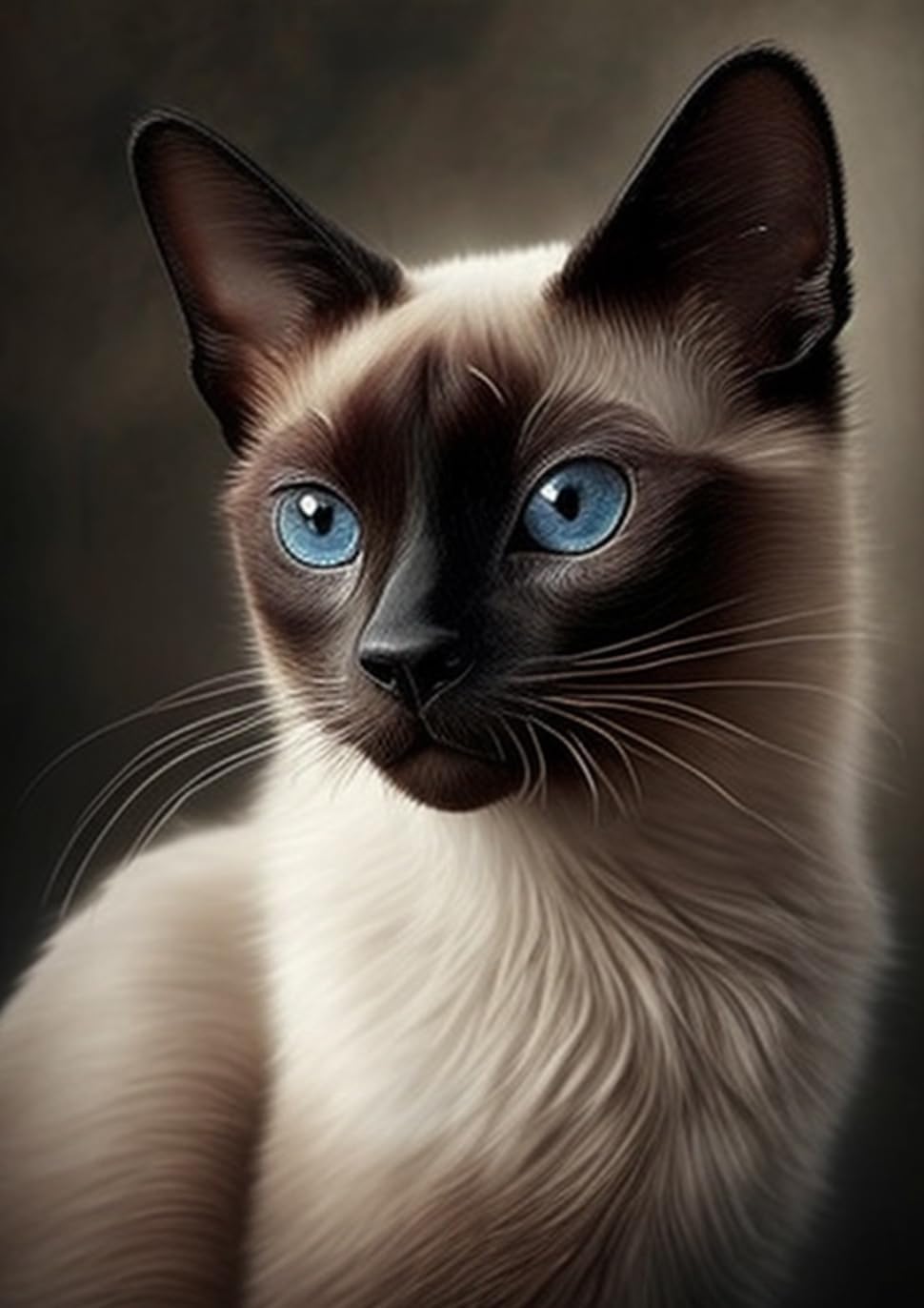 Rompecabezas de 1000 piezas para adultos, lindo gatito siamés estilo minimalista, rompecabezas de juguete, maravillosos regalos de rompecabezas y