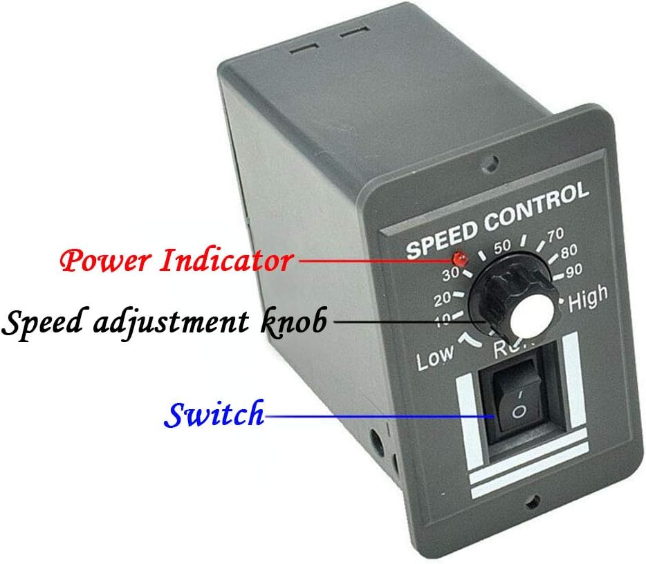 Controlador de motor de CC X0540 40A 12V24V36V48V Control de velocidad del motor PWM Interruptor de velocidad variable