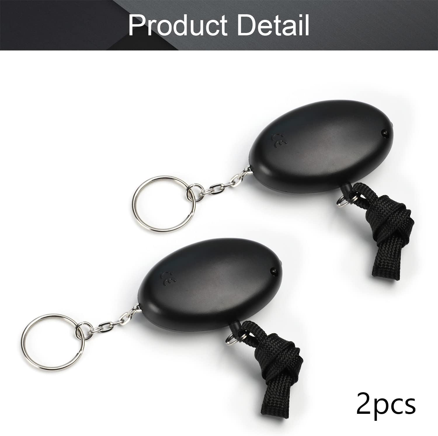 Othmro 2 llaveros de alarma de seguridad personal de 120 dB con sonido seguro, alarma personal de emergencia con luces LED para mujeres, hombres,