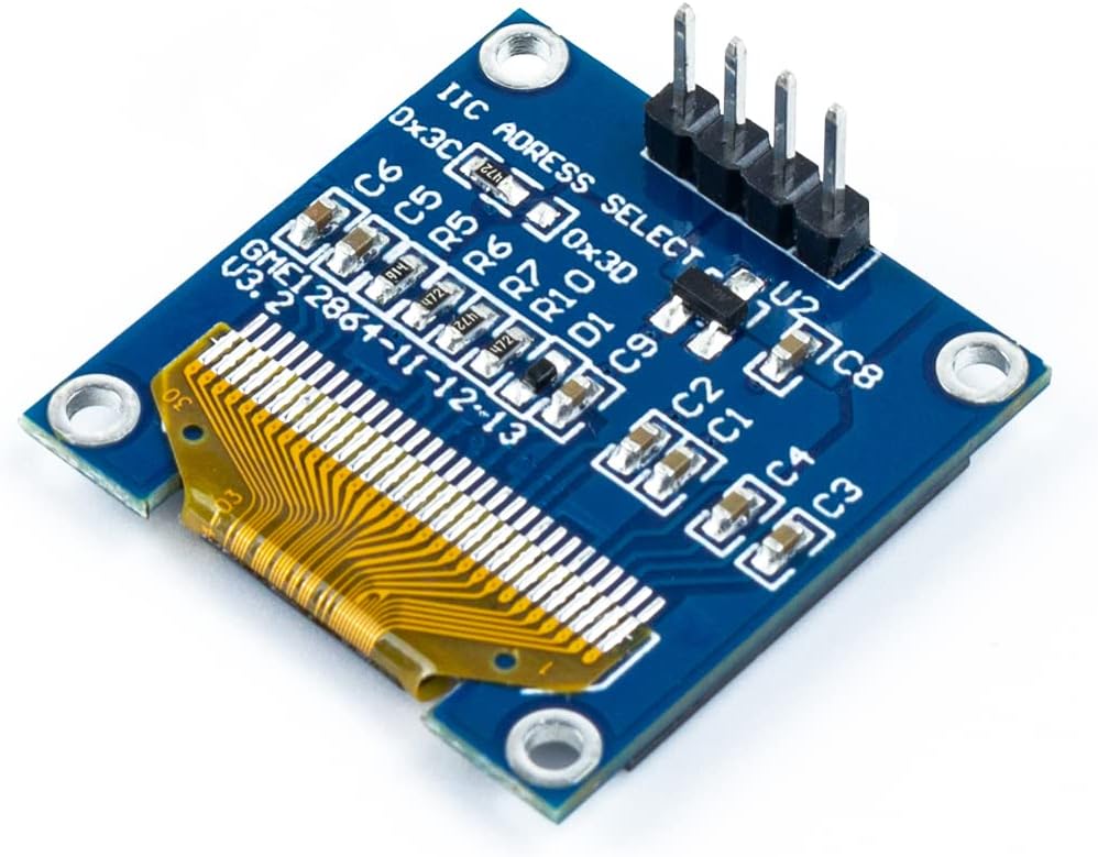 5 unidades de 0.96 pulgadas OLED I2C IIC módulo de pantalla 12864 128×64 Pixel SSD1306 Mini placa de pantalla OLED autoluminosa compatible con
