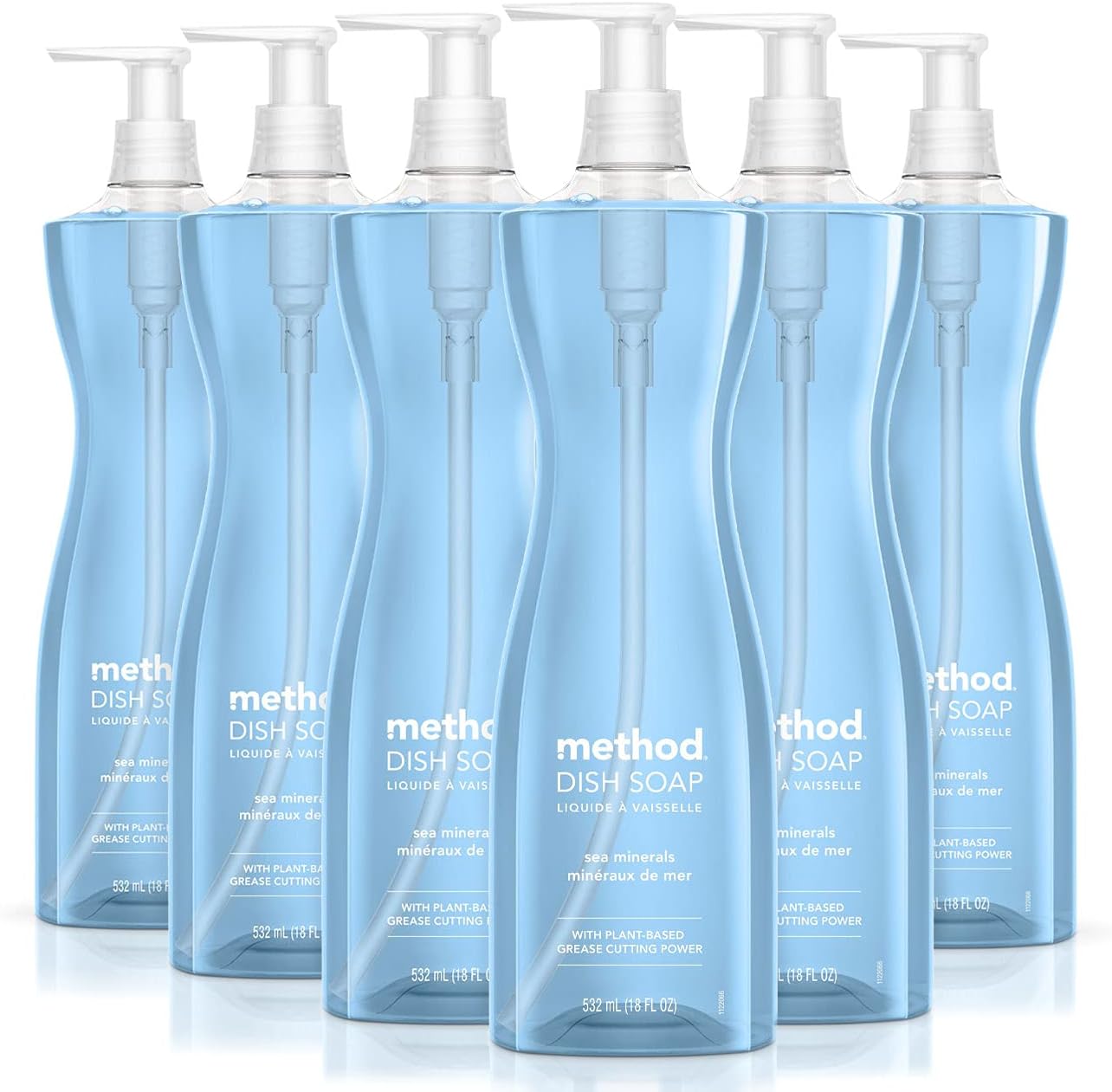 Botellas dispensadoras Method de jabón para trastes.