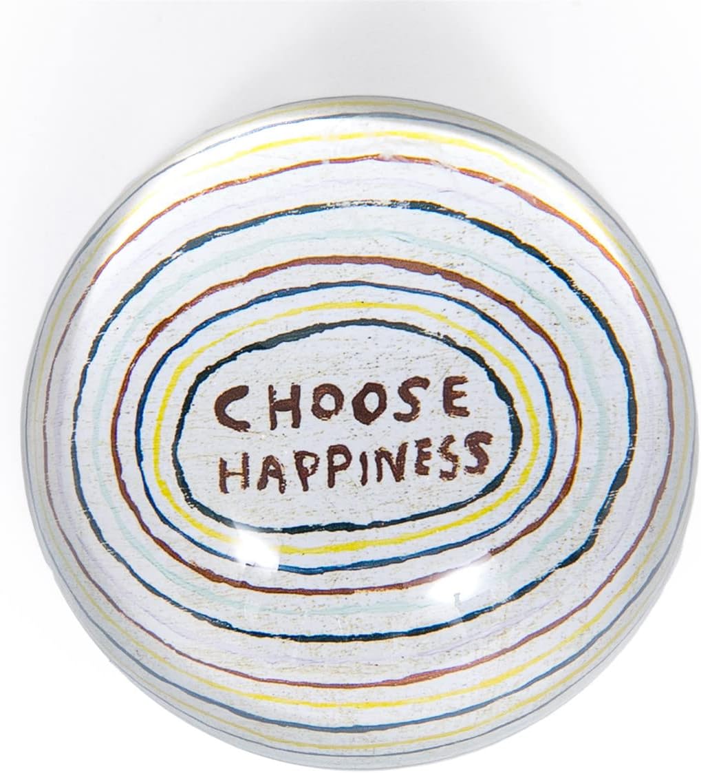 Sugarboo & Co. Elige el pisapapeles Happiness – 4 x 4 pulgadas