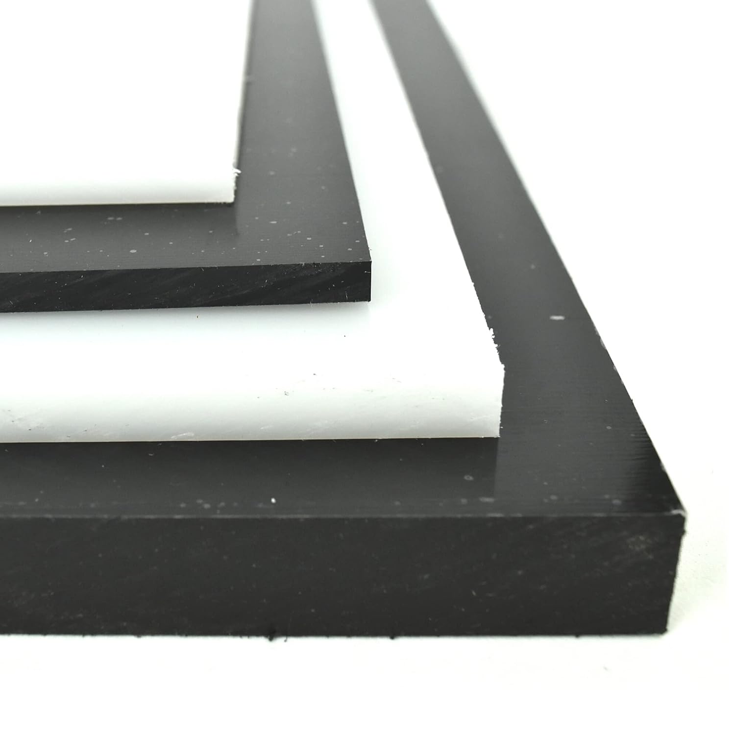 Hoja de plástico de copolímero de polipropileno negro (PPC) de 12 pulgada de grosor, tamaño 6 x 24 pulgadas, producto químico, resistente a los