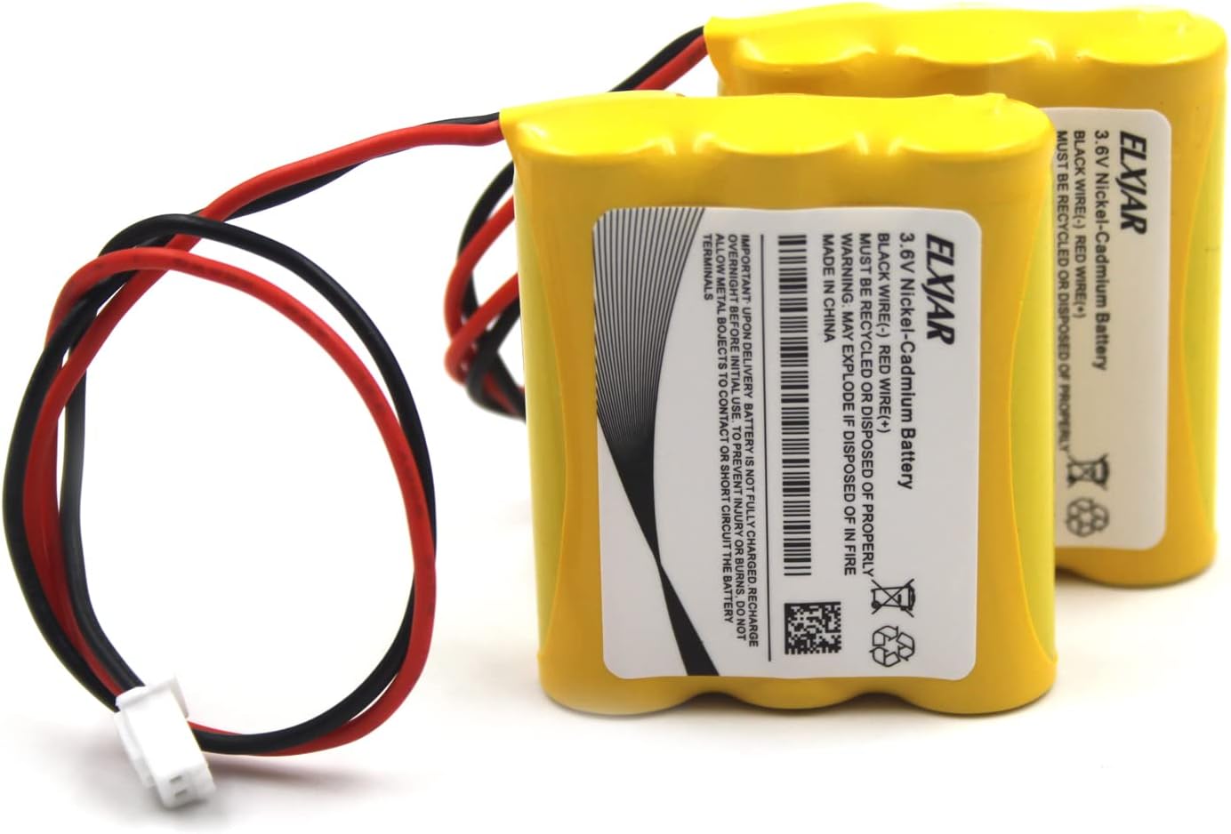YUTSUJO Paquete de 2 baterías de repuesto para DISON KRH-1551 JLEU9, OSA107, PowerSonic A5289-1, señal de salida de emergencia