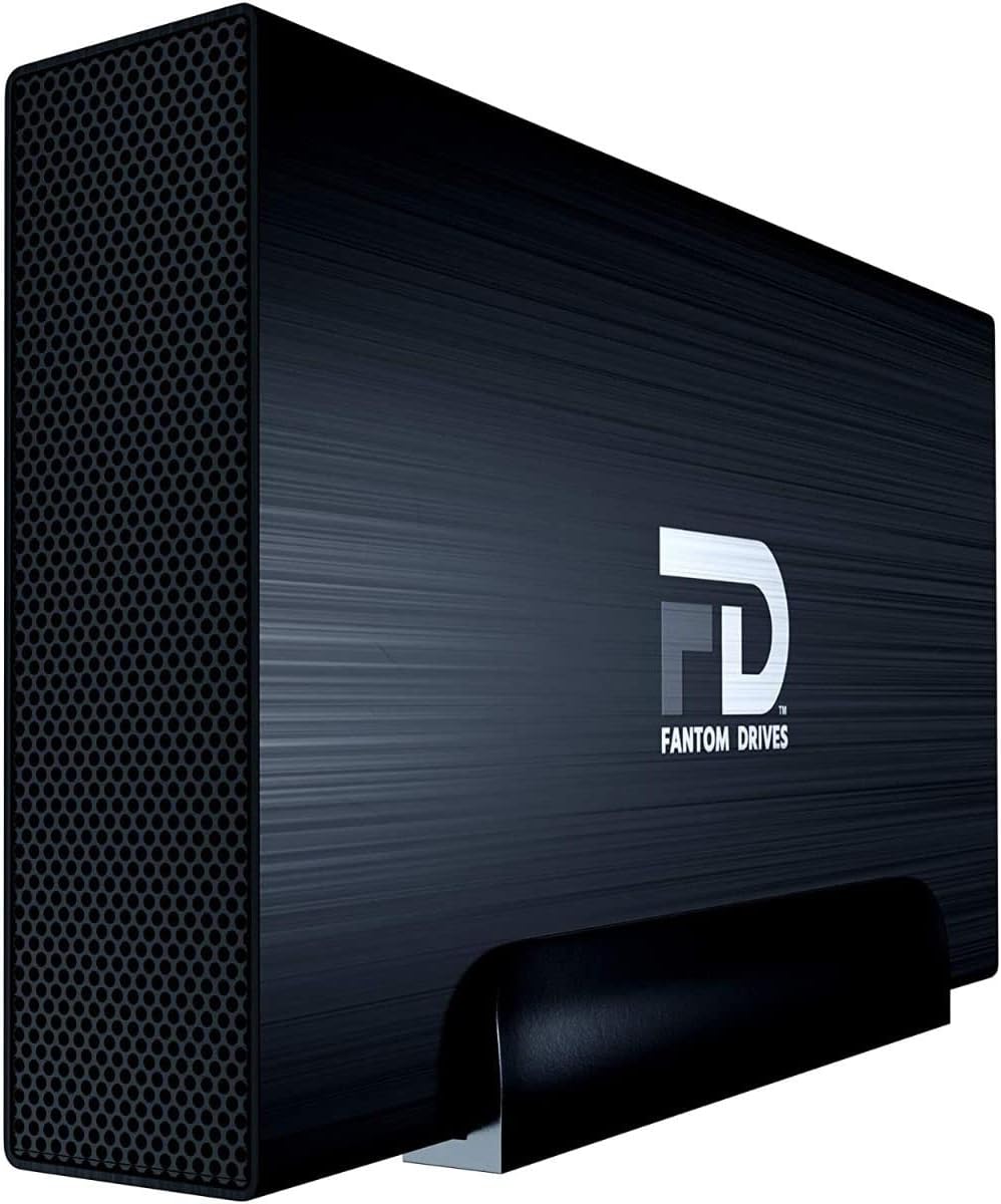 Fantom Drives 22TB GFORCE 3 Pro 7200RPM Disco Duro Externo – Aluminio, Negro, USB GF3B22000UP
