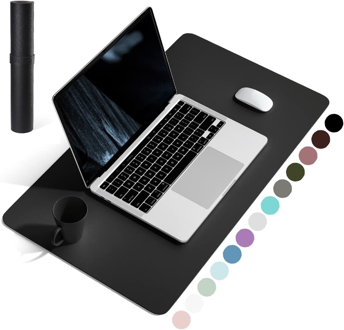 YSAGi tapete antideslizante para computadora, accesorios de escritorio, para laptop, resistente al agua, doble cara, protección para escritorio,