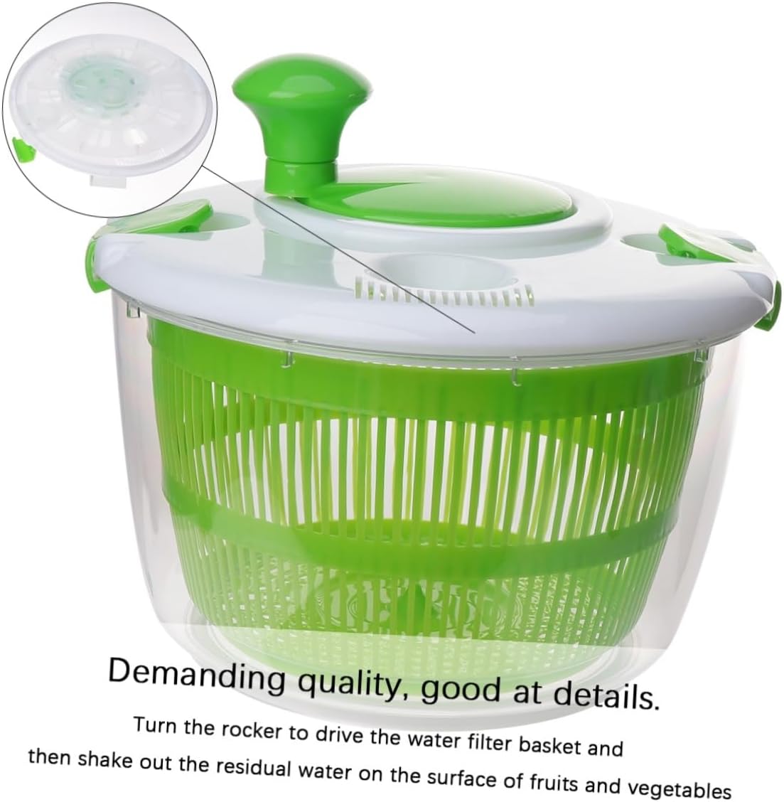 Cabilock Deshidratador de alimentos Pasta Ensalada Alimentos Máquina deshidratada Colador de pasta Colador de mano Ensalada Verdes mixtos Lavadora