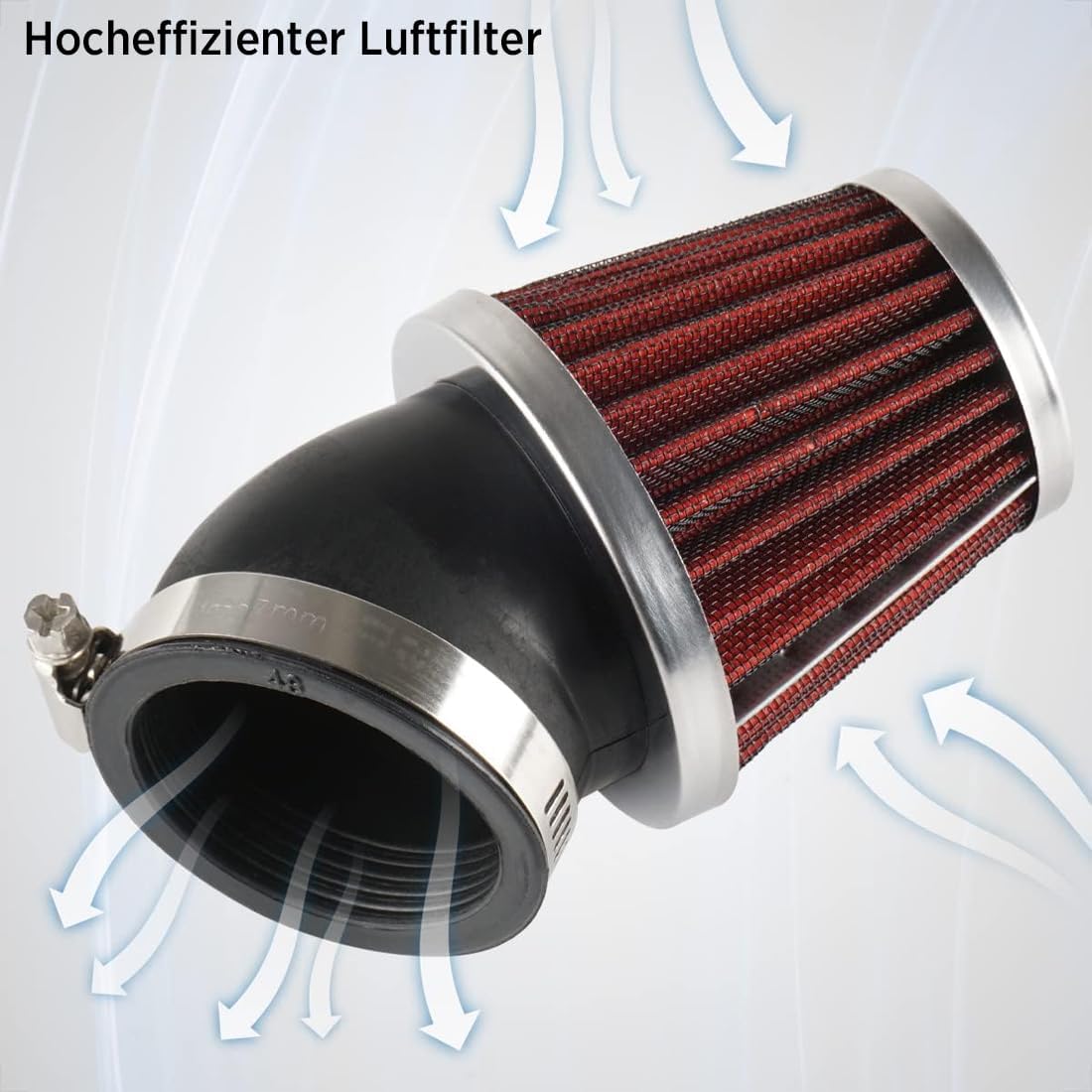 Evermotor Air Cleaner Carburetor Motorcycle Air Filter 37mm 38mm 39mm Perfect for 50cc 70cc 90cc 110cc 125cc 150cc Pit Bike,Moped,ATV,SSR,TTR