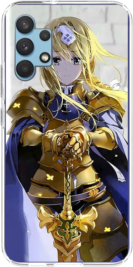 NEZIH Slim Matte Clear Cover Liquid TPU Thin Gel Transparent Liquid Crystal Durable Compact Case for Samsung Galaxy A32 5G Alice Synthesis Thirty