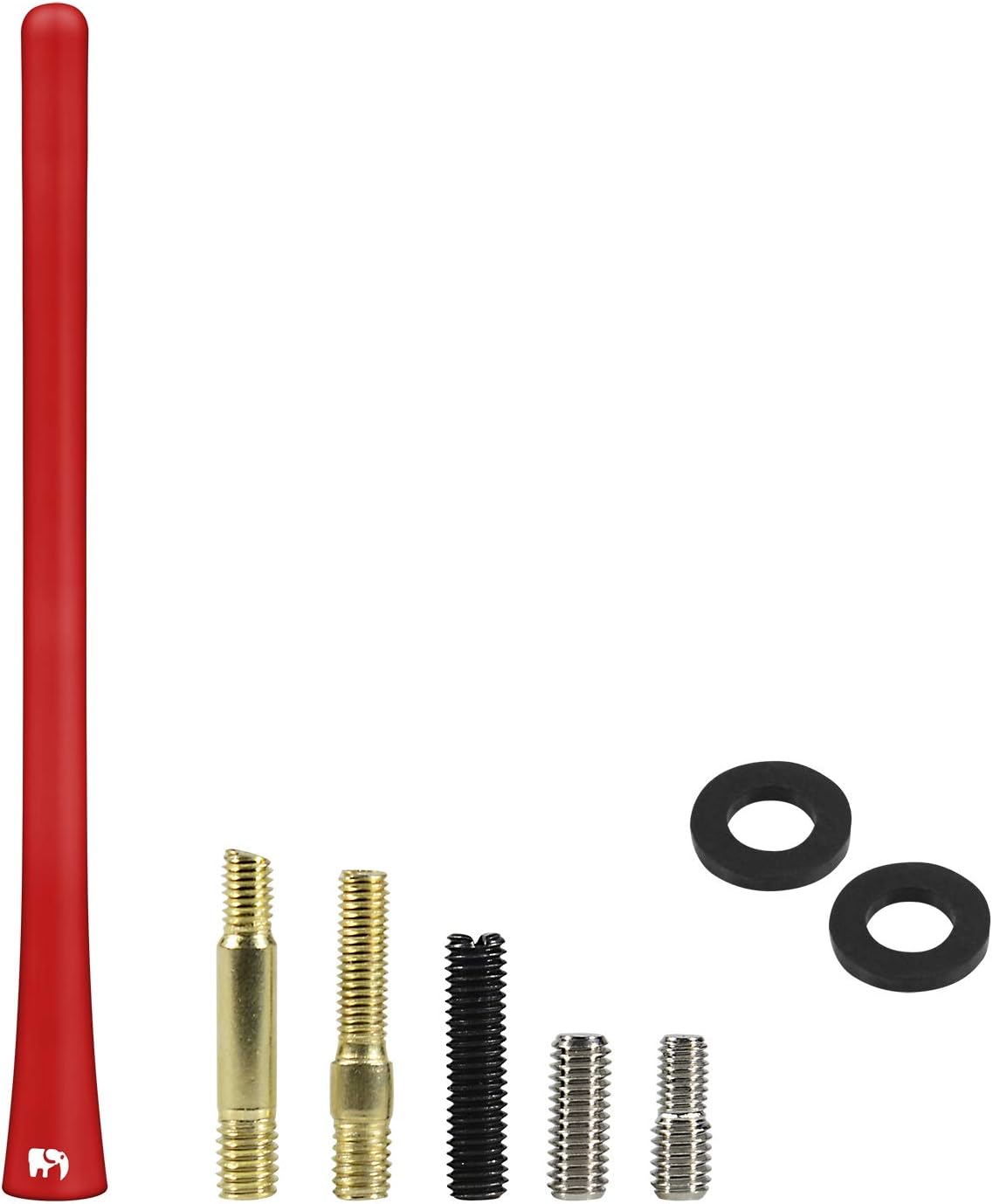 Antena de goma flexible de 7 pulgadas, compatible con Kia – Soul (2008-2019), Rio (2001-2024), Rondo (2007-2024), Mohave Borrego (2008-2019), Forte