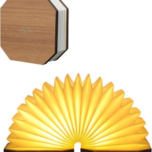 ZBOLE Originality – Lámpara plegable de órgano, lámpara de escritorio portátil de madera, iluminación ambiental, linterna de papel LED creativa con ZBOLE Originality – Lámpara plegable de órgano, lámpara de escritorio portátil de madera, iluminación ambiental, linterna de papel LED creativa con