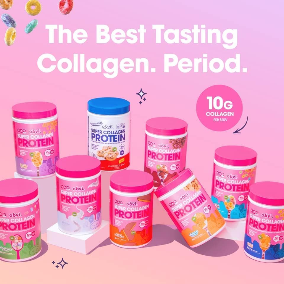 Obvi Péptidos de colágeno, proteína en polvo, keto, sin gluten y lácteos, péptidos de colágeno bovino hidrolizados alimentados con pasto, apoya la