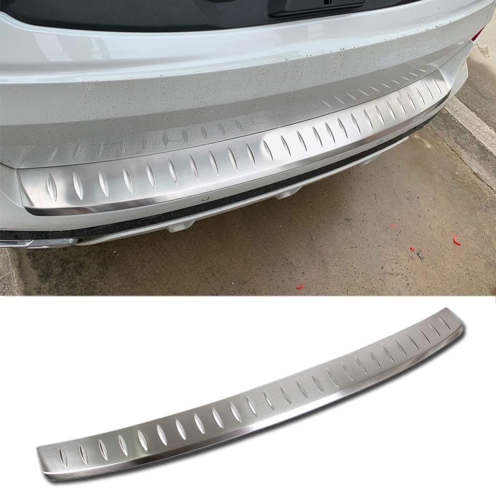 Beautost Compatible con BMW 2019, 2020, 2021, nuevo X5 G05, placa protectora de acero inoxidable (plateado)