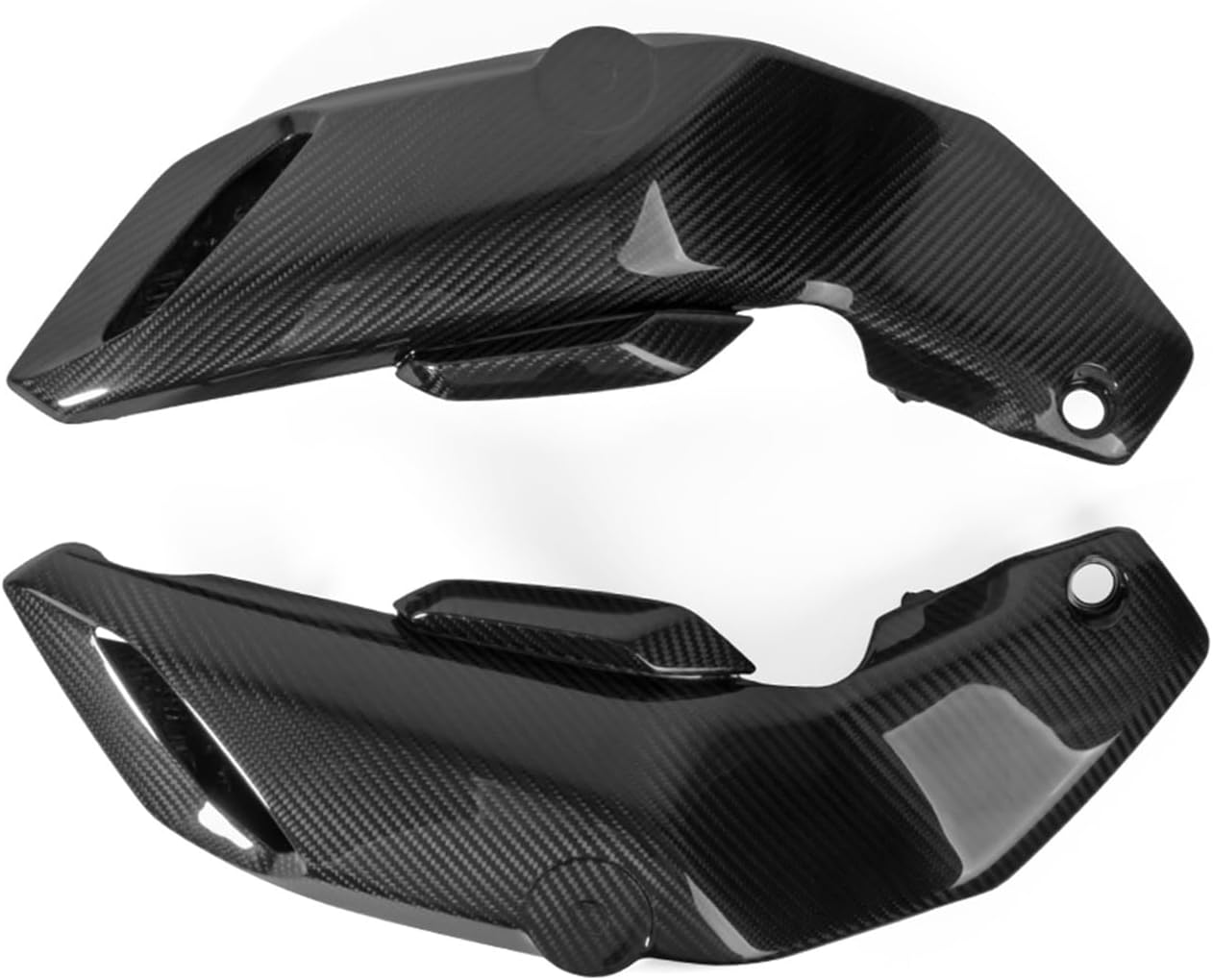 Compatible con Yamaha compatible con MT07 FZ07 2018 2019 2020 de fibra de carbono superior delantera lateral cubierta de ventilación de aire carenado
