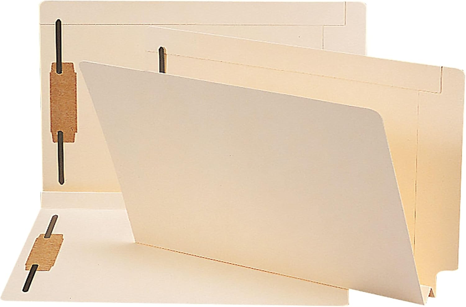Smead Carpeta de archivos con pestaña final de capacidad adicional, Shelf-Master con pestaña de corte recto reforzada, 2 sujetadores, expansión de