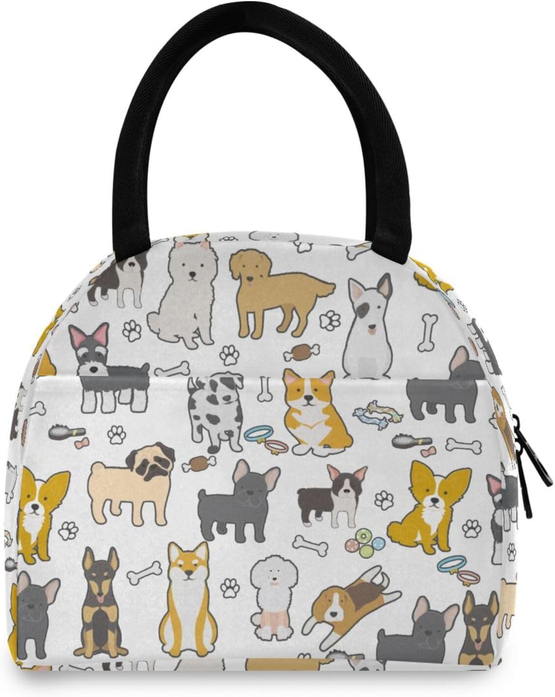 CBBYY Bolsa de almuerzo para perros para mujer, reutilizable, aislada, bonita bolsa de almuerzo para adultos y estudiantes, a prueba de fugas,