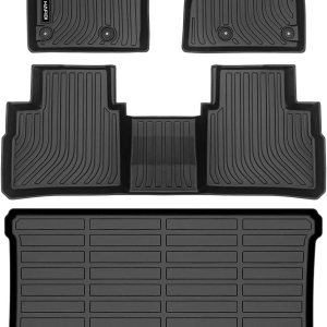 HAFIDI Juego completo de alfombrillas y forro de carga para Nissan Rogue 2021, 2022, 2023, 2024 (no compatible con modelos Rogue Sport), protección HAFIDI Juego completo de alfombrillas y forro de carga para Nissan Rogue 2021, 2022, 2023, 2024 (no compatible con modelos Rogue Sport), protección