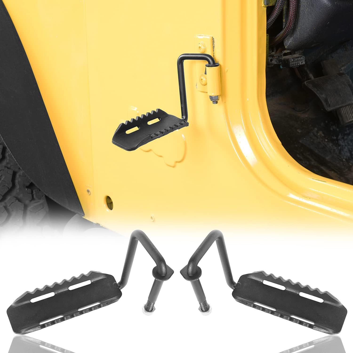 Hooke Road Wrangler – Piernas para bisagra de puerta, compatible con Jeep TJ Wrangler 97-06