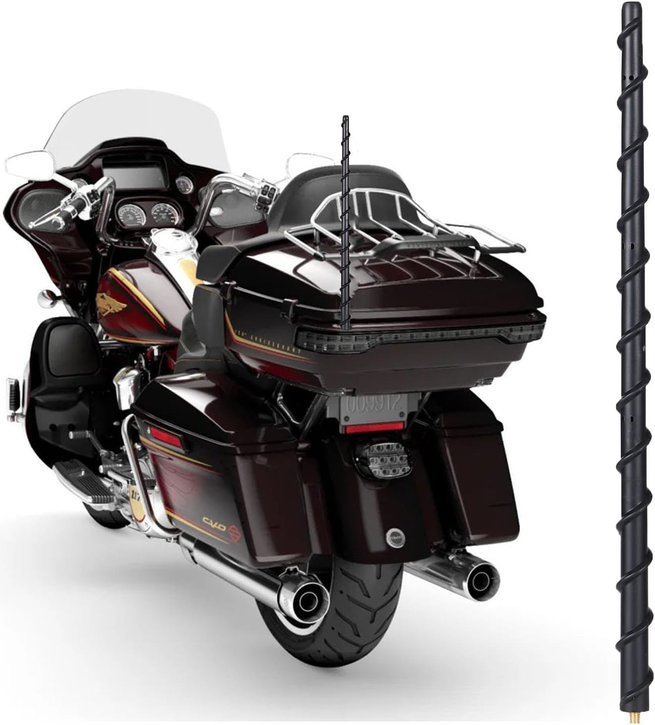 Antena rechoncha de 13 pulgadas para motocicletas Harley Davidson 1997-2023 Touring Electra Road Street Glide Trike Ultra Classic CVO, repuesto de