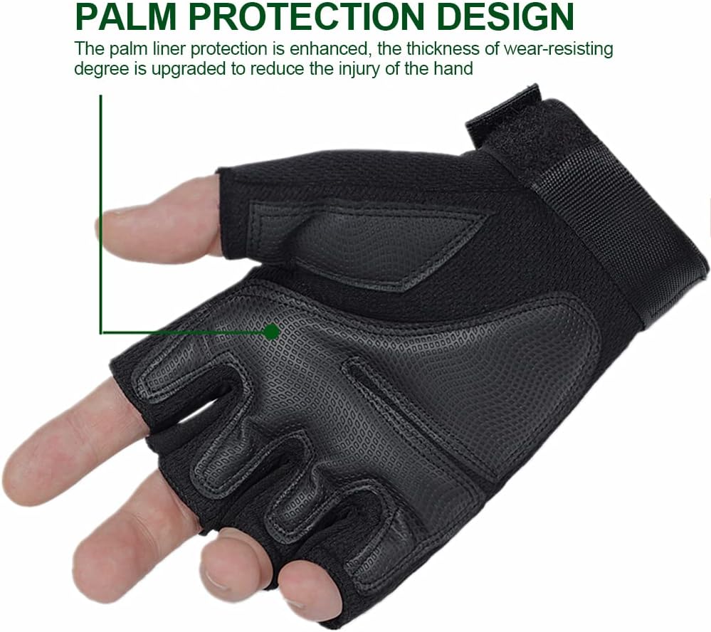 Goferlaa Guantes de entrenamiento para hombres y mujeres, utilizados para ejercicio, táctico, montañismo, al aire libre, motocicleta, guantes sin