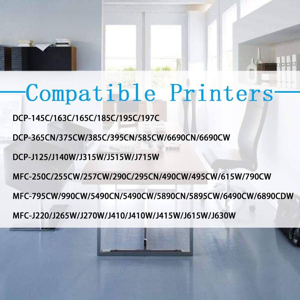 ColorPrint Cartucho de tinta compatible LC-61 de repuesto para Brother LC61 LC 61 LC-65 utilizado para impresora MFC 795CW 990CW MFC-J265W MFC-J270W
