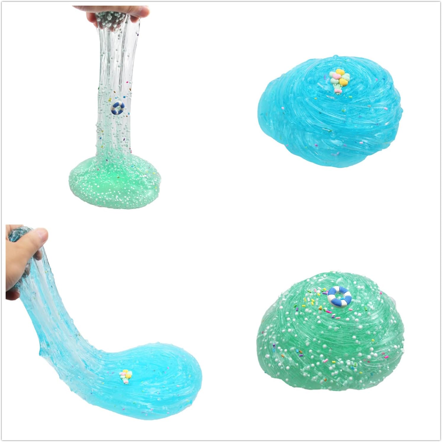 Paquete de 6 limos crujientes de limmer, kit de limo de unicornio para niñas, súper suave y antiadherente, regalos de cumpleaños, regalos de fiesta
