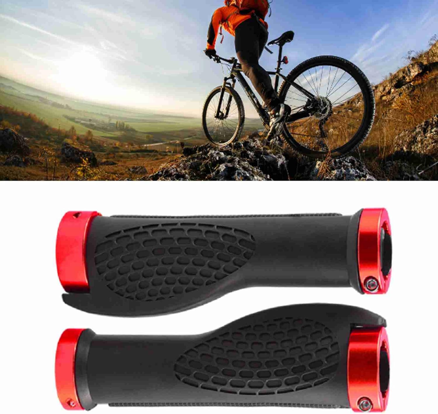 1 par de manillar profesional bicicleta de montaña plegable empuñaduras suave antideslizante de goma manillar diámetro protector Grips ergonómicos