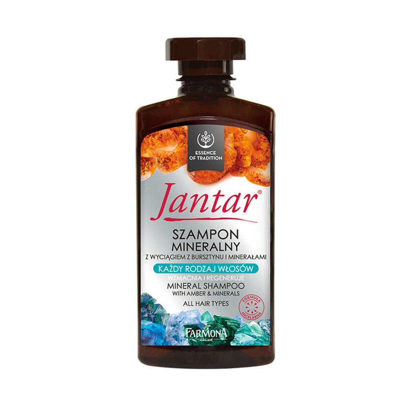 Jantar Champú Mineral con Extracto de Ámbar y Minerales – 6.8 fl oz