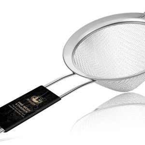 KITESSENSU Colador de malla fina, colador de malla pequeño de acero inoxidable 188 con asa, colador de cóctel efectivo en forma de cono de 3.3 KITESSENSU Colador de malla fina, colador de malla pequeño de acero inoxidable 188 con asa, colador de cóctel efectivo en forma de cono de 3.3