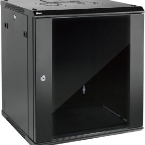 Gabinete de servidor de montaje en pared Gabinete de rack de red de TI con cerradura Puerta y paneles laterales negro (negro, puerta estándar de Gabinete de servidor de montaje en pared Gabinete de rack de red de TI con cerradura Puerta y paneles laterales negro (negro, puerta estándar de