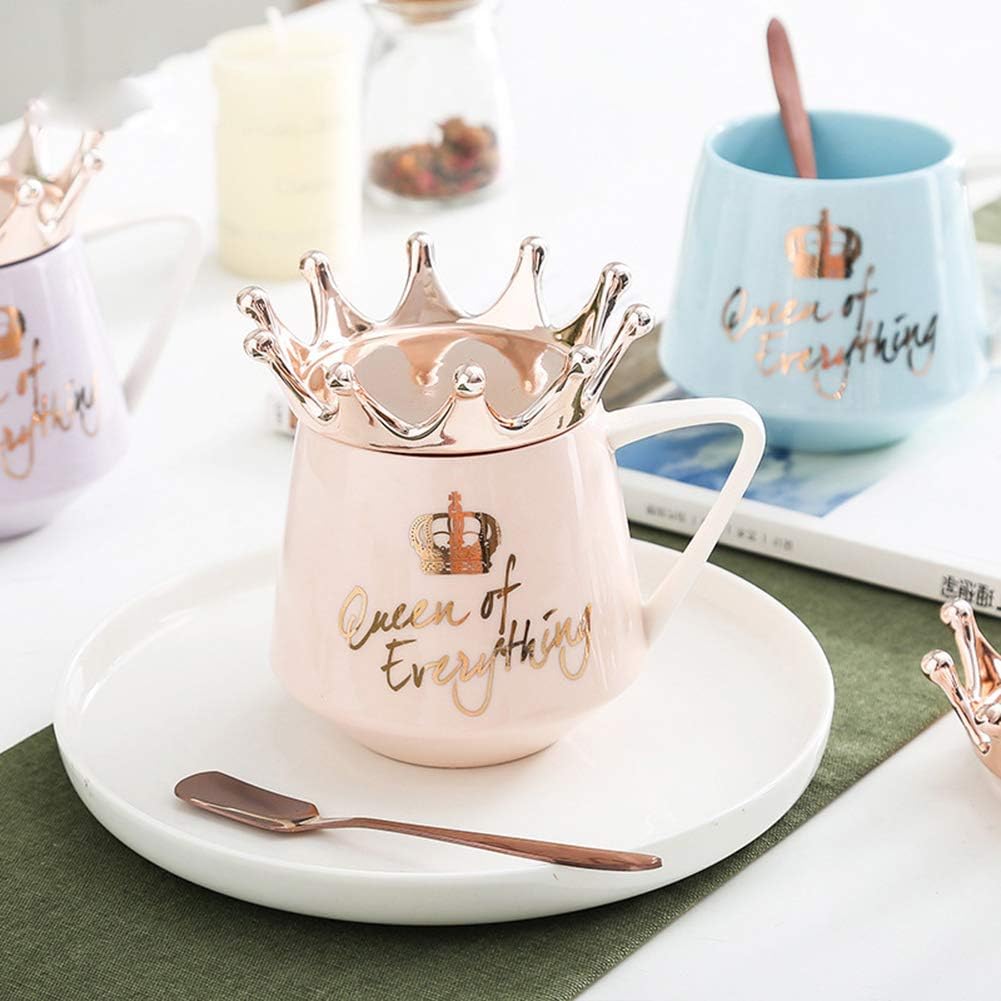 Taza rosa taza de café rosa tazas de café para café, té, tazas de café o té de cerámica, regalos de cumpleaños para mujeres, ideas divertidas de