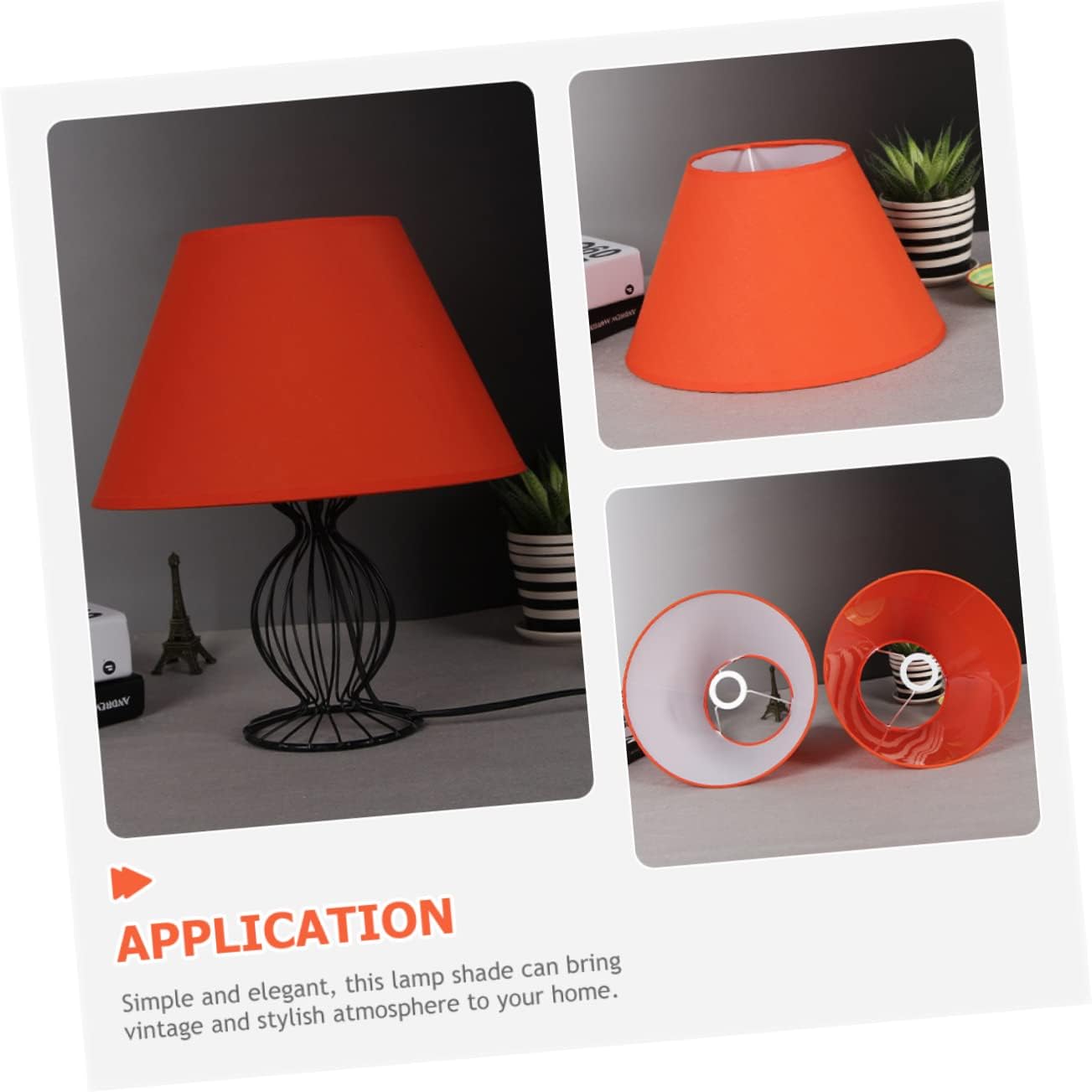 USHOBE Lámpara de escritorio simple para lámpara de pie, lámpara de pie, lámpara de pared, decoración de aplique de pared, pantalla de araña,