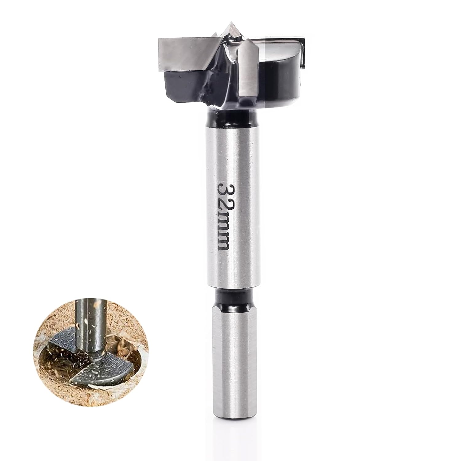 Forstner Bit – Brocas Forstner de 1-1764 pulgadas y 1.260 in con punta de carburo, brocas Forstner para carpintería, abridor de barrenas, broca de
