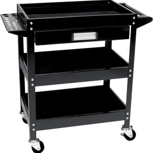 Performance Tool W54006 – Carrito utilitario de 3 estantes con cajón de 23 pulgadas x 16 pulgadas Performance Tool W54006 – Carrito utilitario de 3 estantes con cajón de 23 pulgadas x 16 pulgadas
