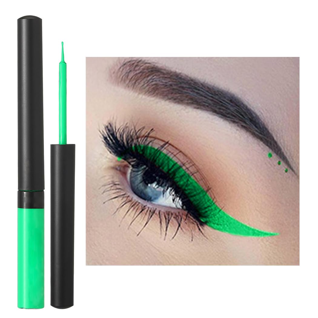 Kilshye Delineador de ojos líquido mate, delineador de ojos líquido, con alto pigmento, delineador de ojos suave, para cosplay, maquillaje de ojos
