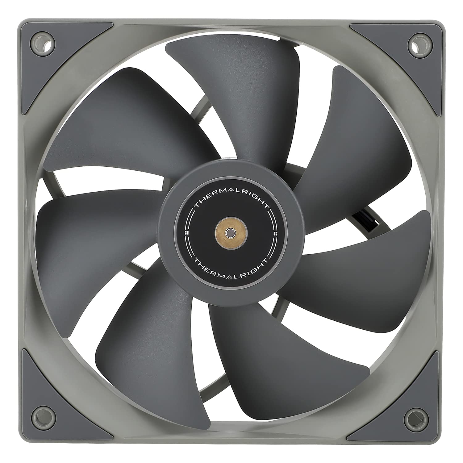 Thermalright Ventilador de CPU TL-G12 de 4.724 in, ventilador de carcasa de computadora, ventilador silencioso de PC PWM de 4 pines, 1500 RPM,
