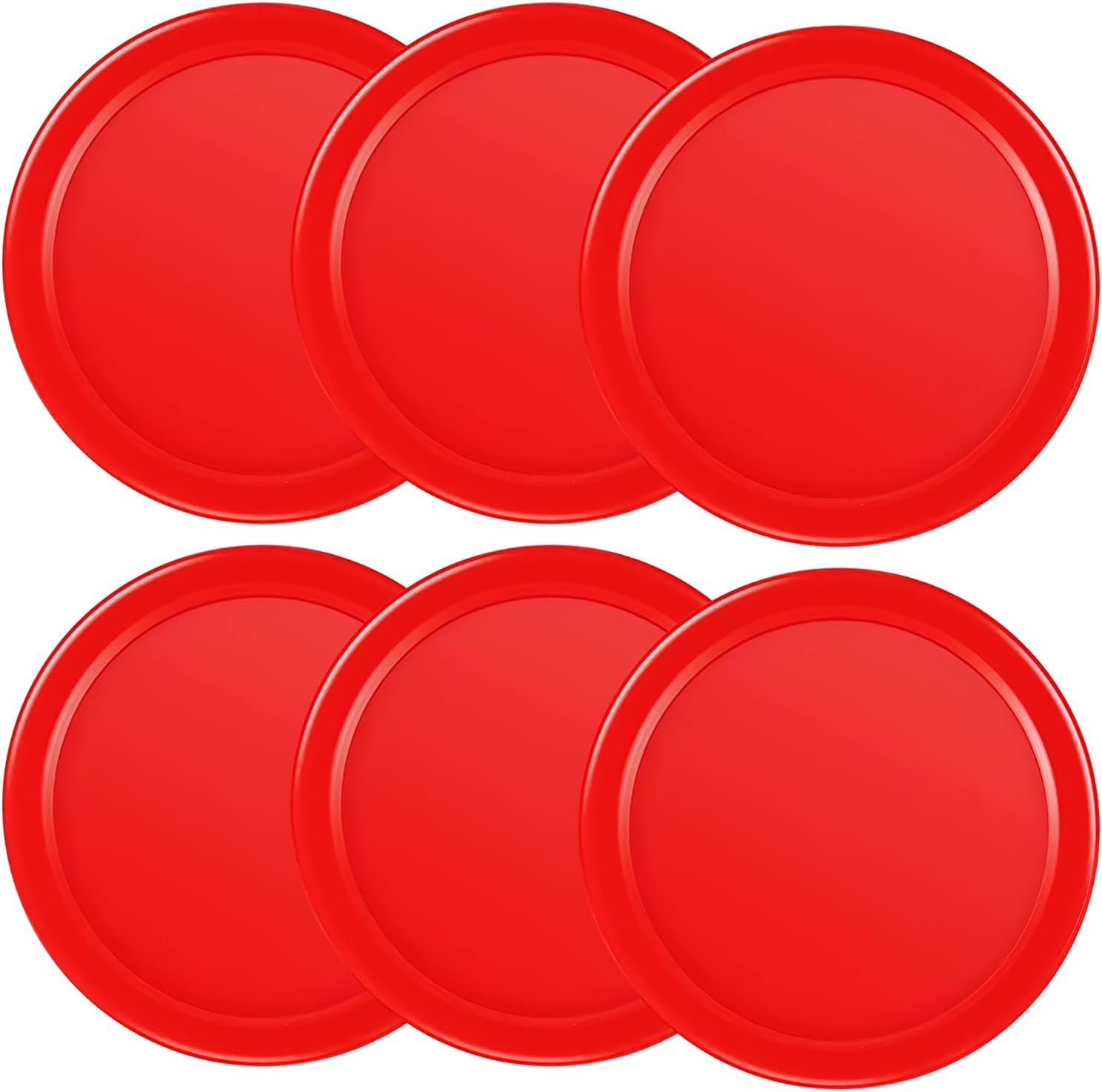Coopay 3 14 Inches Air Hockey Pucks 6 Pack Full Size Heavy Replacement Pucks for Game Tables Equipment Accessories