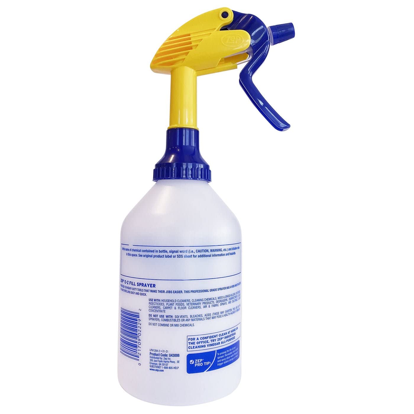 Zep High Output Chemical Pro Pulverizador de 32 onzas (caja de 8), boca ancha para un fácil vertido