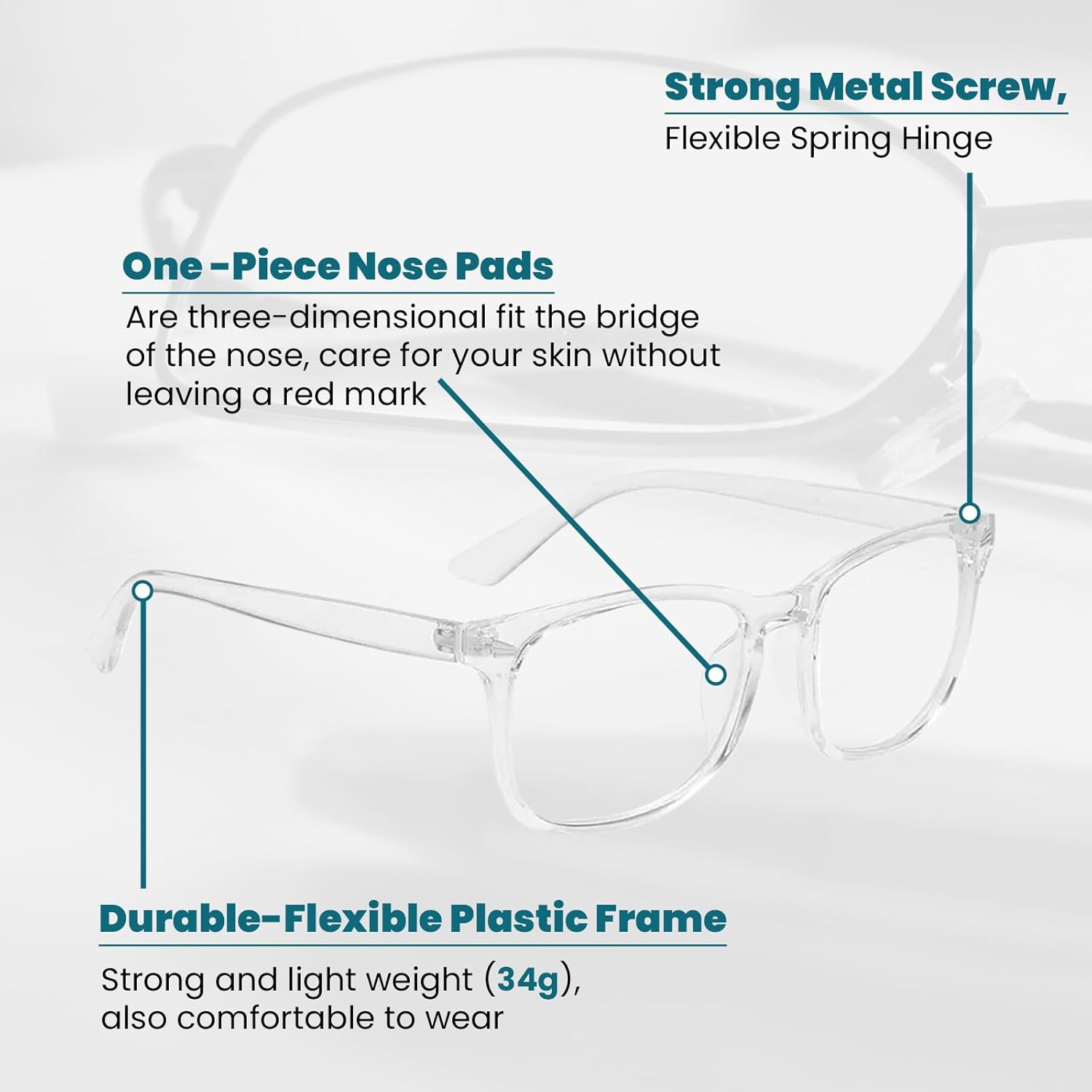 DEVOGUE Gafas de luz azul  Bloqueo de rayos UV antifatiga ocular para mujeres y hombres  Gafas de computadora