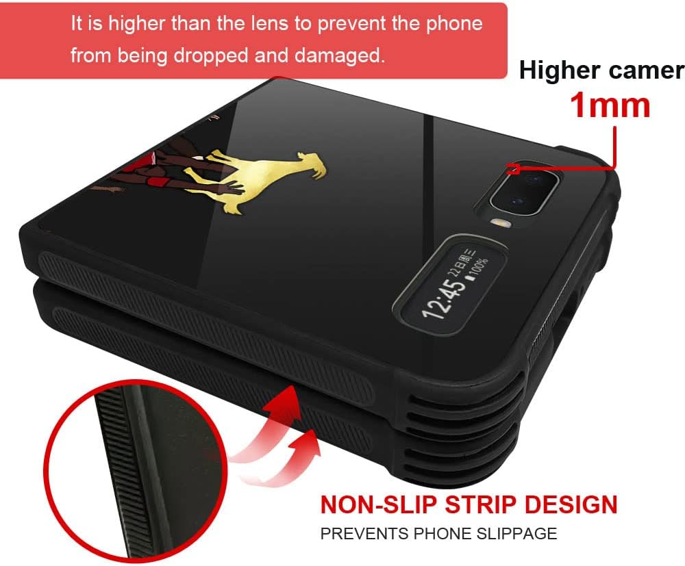 ANLUN STORE Funda compatible con Galaxy Z Flip 5G, Jugador de baloncesto 35 Galaxy Z Flip 5G para niños y hombres, TPU suave, antiarañazos, a prueba