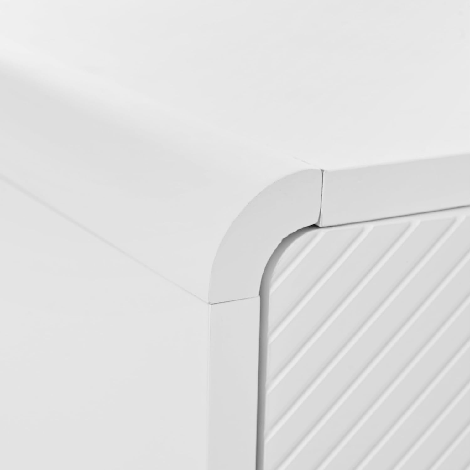 Armario de almacenamiento de estilo minimalista de 60 pulgadas de largo, mesa consola de madera, mesa de entrada con 4 puertas y dispositivo de