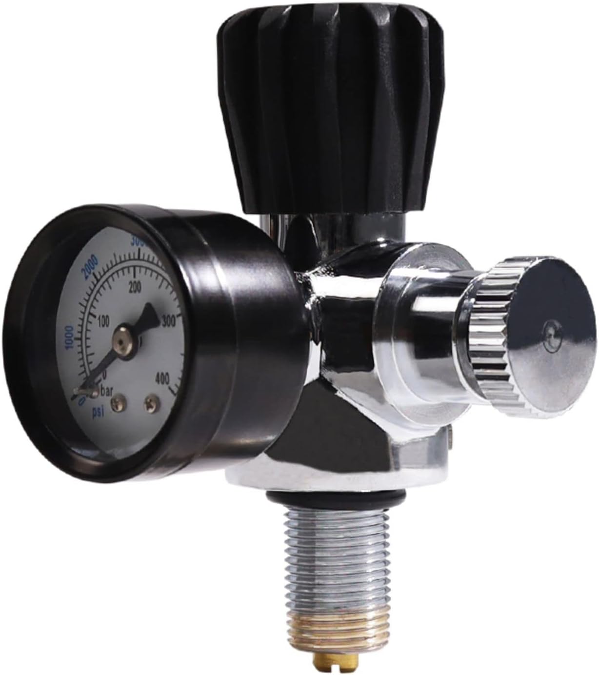 TUXING Tanque de aire de fibra de carbono 4500psi 6.8L, regulador de aire comprimido ajustable para cilindro de tanque de paintball Pcp con válvula