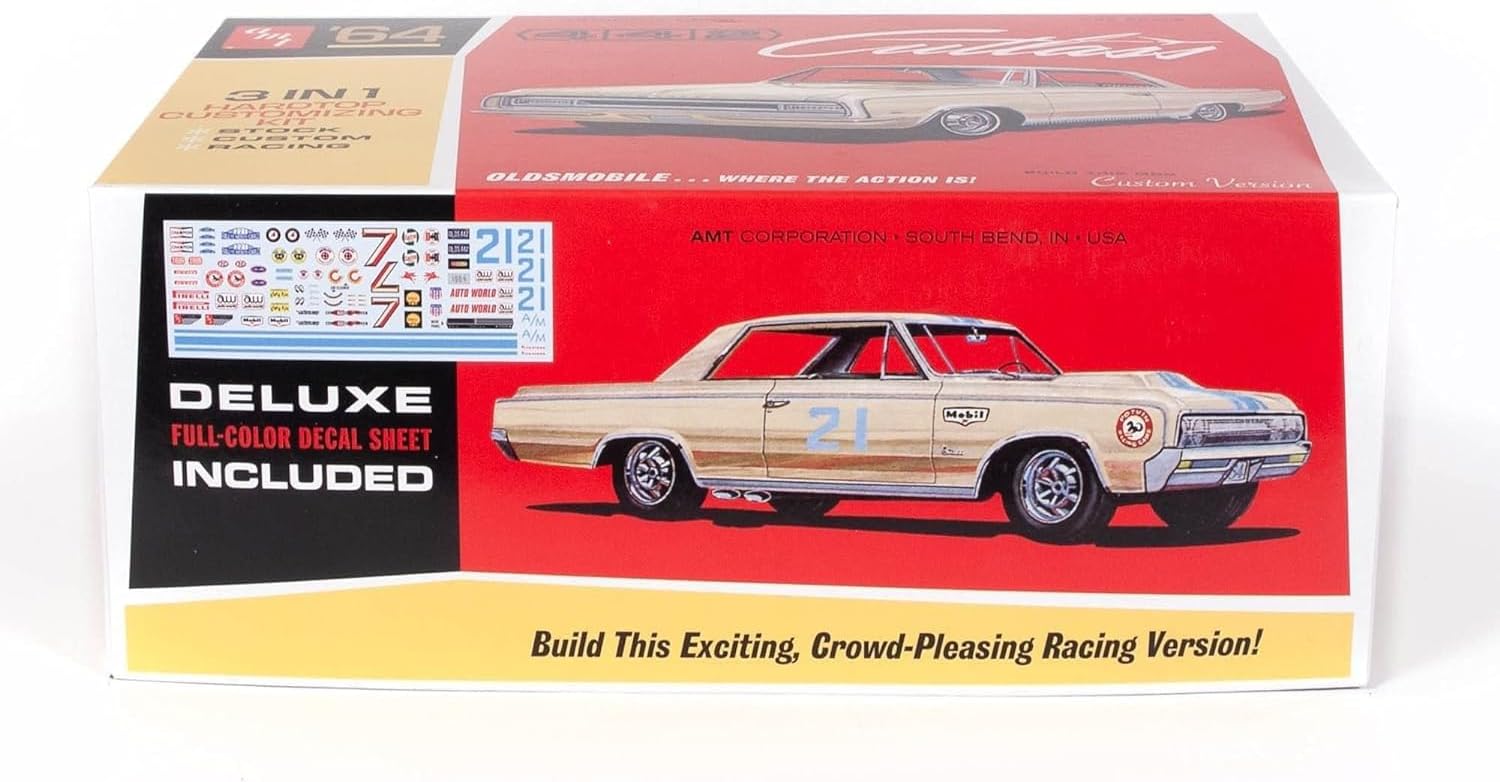 AMT 1964 Olds Cutlass 442 Hardtop 125 Kit de modelo, color de fábrica