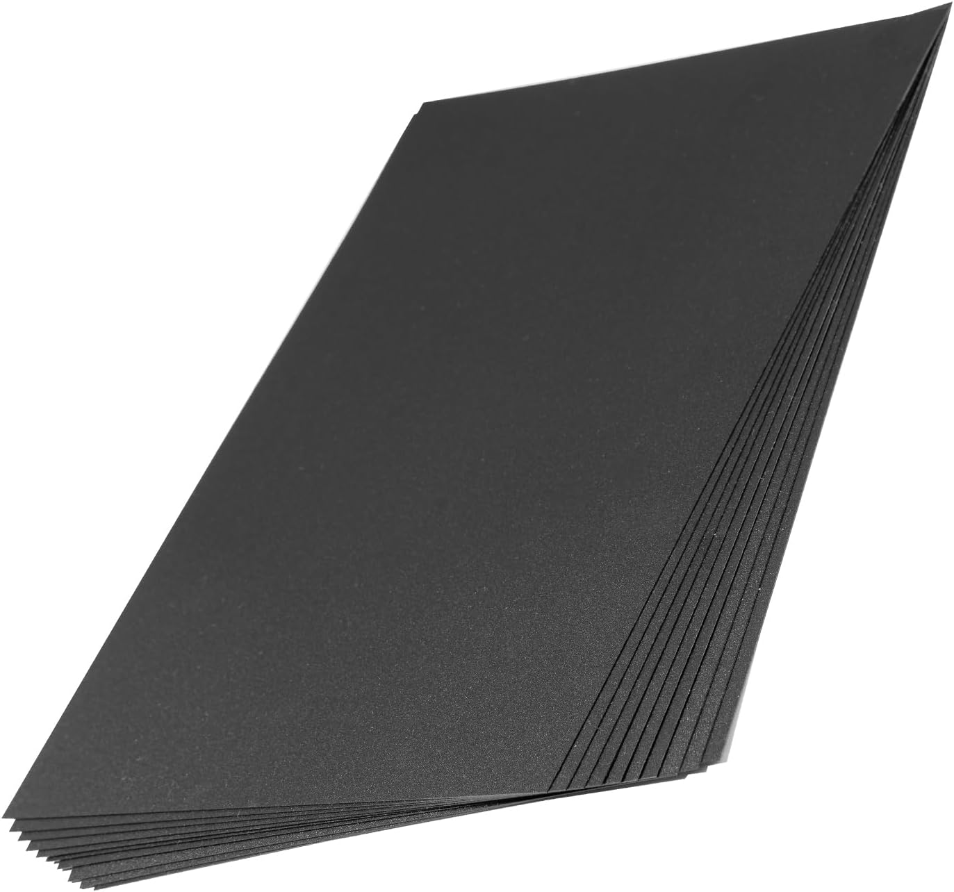 10 hojas de plástico rígido opaco negro tamaño A4, hoja de PVC de 0.020 in de grosor 11.693 in x 8.268 in para oficina DIY corte
