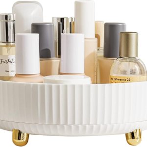 HBlife Organizador de maquillaje, organizador de perfume giratorio de 360 grados, 11 pulgadas, gran capacidad, Lazy Susan para encimera de baño o HBlife Organizador de maquillaje, organizador de perfume giratorio de 360 grados, 11 pulgadas, gran capacidad, Lazy Susan para encimera de baño o