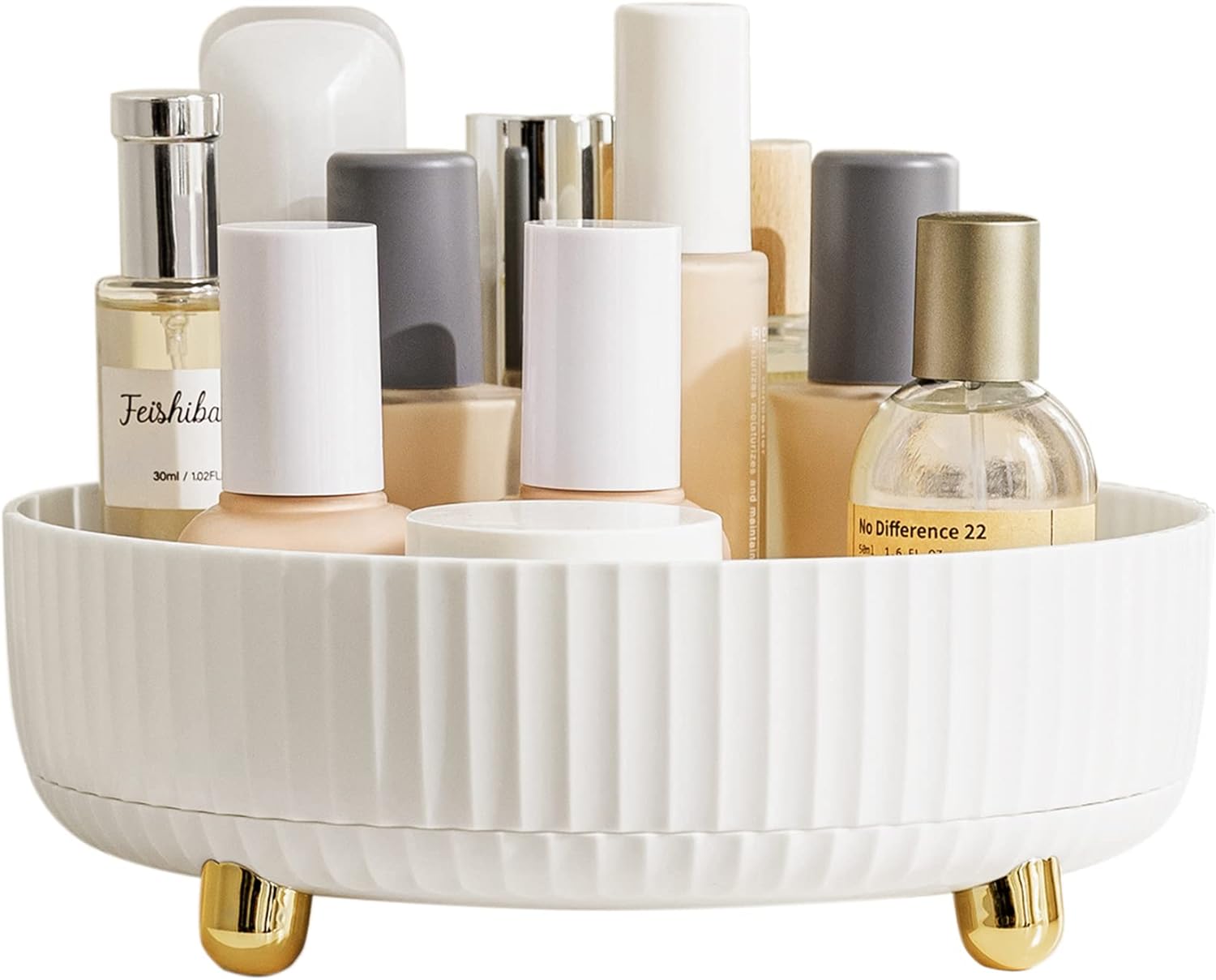HBlife Organizador de maquillaje, organizador de perfume giratorio de 360 grados, 11 pulgadas, gran capacidad, Lazy Susan para encimera de baño o