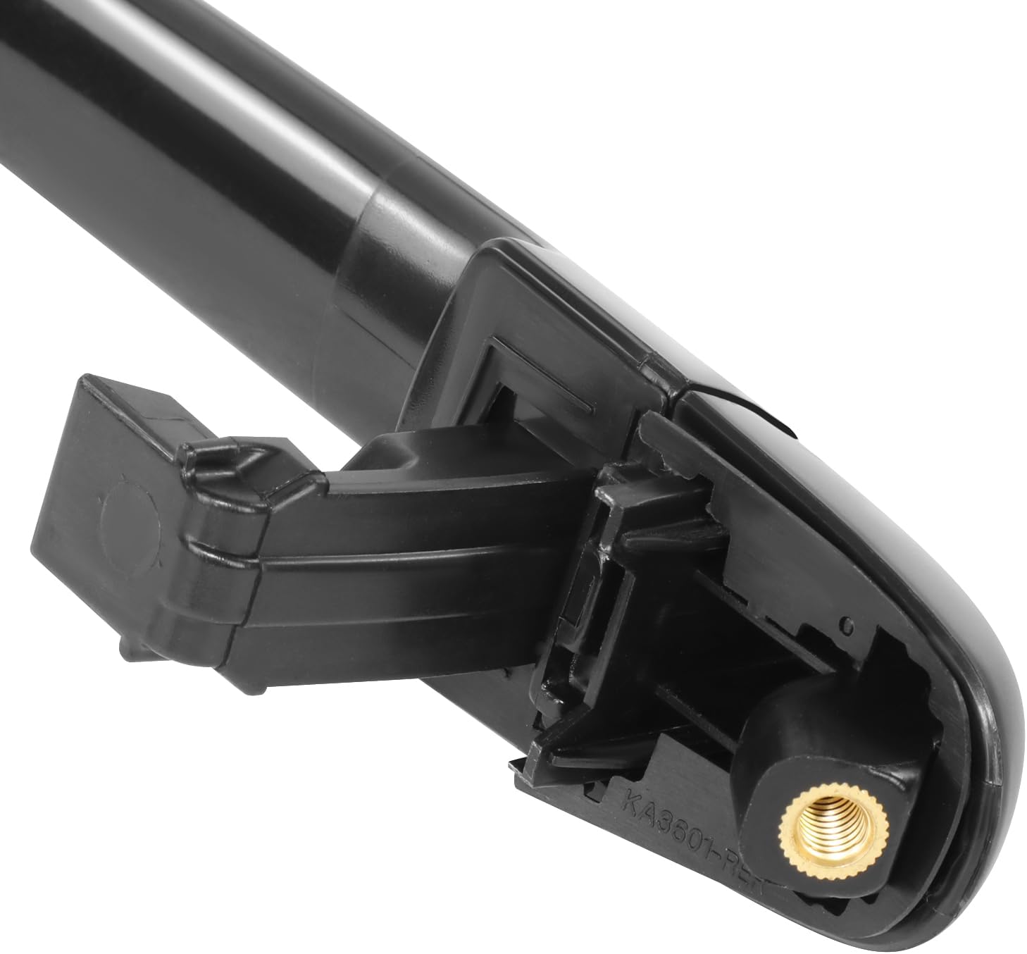 DNA MOTORING Manija de puerta exterior delantera derecha compatible con Kia ForteKoup 09-13, sin ojo de cerradura, negro, OEM-DHO-01247